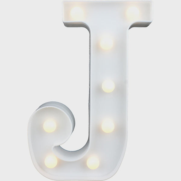 LED LETTER LIGHT J